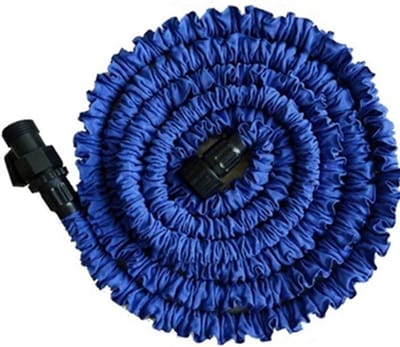 Tuinslang Intrekbaar - Flexibele Waterslang - Tuin Water Geven - Anti-Knoop Constructie - 75 m - 60 m - Blauw