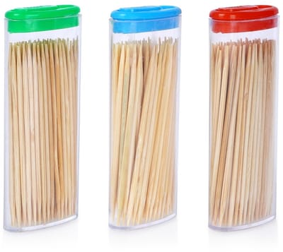 Excellent Houseware - Bamboe Cocktailprikkers - 80 stuks - 3x - 6,5 cm
