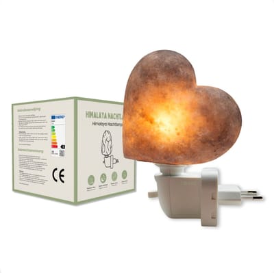 Himalaya Nachtlampje Julia – 1 KG en ca. 14 cm - Zoutlamp - Wandlamp - Echt & Puur Himalayazout