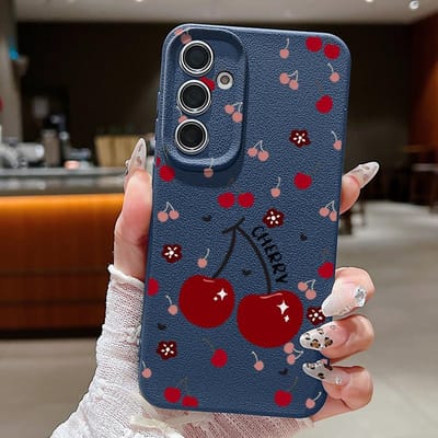 Kersen Vruchten Hoesje Voor Samsung Galaxy A56 A57 A55 A54 5G Edge A17 A37 A15 A35 A16 A26 A36 S21 FE S22 S23 S24 S26 S25 Ultra Capa For Samsung Galaxy S23 FE