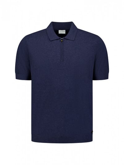 No Excess Pullover short sleeve polo zip mela night