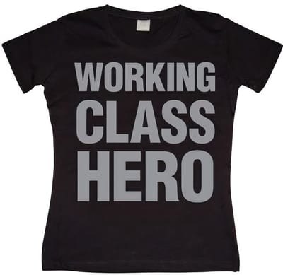 Hybris Dames T-shirt 'Working Class Hero Girly' SH-5-10834-H21-13