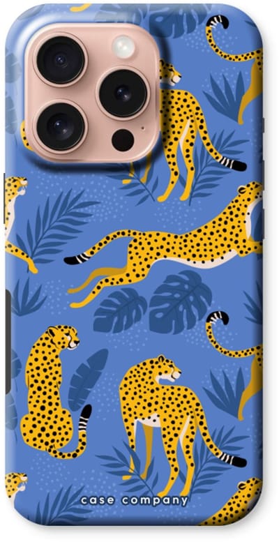 Case Company® - Hoesje geschikt voor iPhone 16 Pro hoesje - Luipaard - Tough Case - Maximale Bescherming alle Kanten en Schermrand
