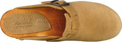 Sanita Clogs Damesklomp open Wood-Malulo Square Open Nature