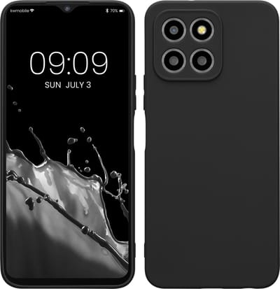 kwmobile telefoonhoesje geschikt voor HONOR X8 5G / X6 / 70 Lite 5G - Hoesje voor smartphone - Precisie camera uitsnede - In mat zwart