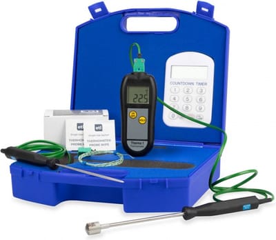 Watertemperatuur Thermometerset voor Legionellacontrole - met 3 Sondes