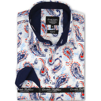 Blouse Heren - Heren Overhemden Lange Mouw - Slim Fit Overhemd Heren - 3096 - Wit