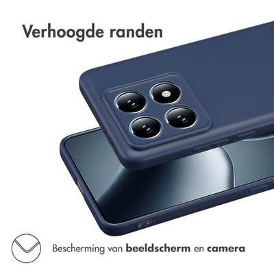imoshion Hoesje - Geschikt voor Xiaomi 14T Pro - Color Backcover - Donkerblauw