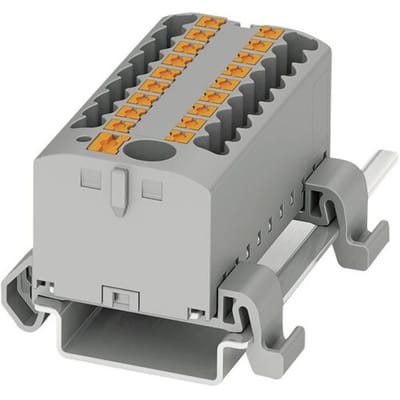 Phoenix Contact PTFIX 6/6X2,5-NS35A BU 3273200 Verdeelblok Aantal polen: 7 0.14 mm² 2.5 mm² Blauw 10 stuk(s)