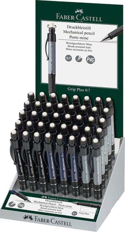Faber Castell Vulpotlood Faber Castell Grip Plus 0 - 7mm display 40 stuks