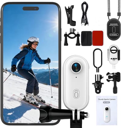 Mini Bodycam 4K – Handsfree POV Camera met Magnetische Clip – Compacte Sportcamera voor Fietsen, Reizen & Dagelijks Gebruik