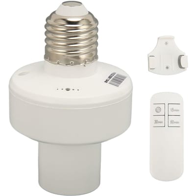 Douille de lampe sans fil, télécommande intelligente, adaptateur de base d'ampoule pour tête E27/E26, AC 110 V