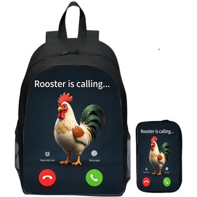 Roepende Dier Nieuwe Kinderen Basisschool Rugzak Etui 2 Delig Set Jongens en Meisjes Studenten