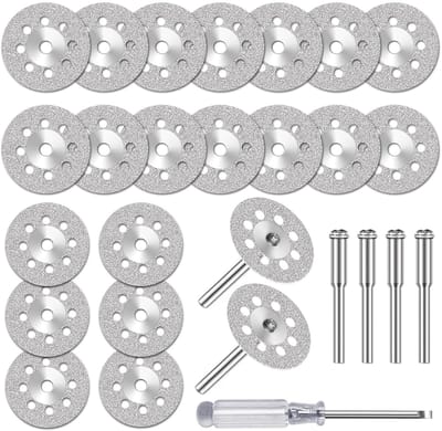 20 stuks 545 diamantsnijders 22mm met 402-doorn 3mm voor rotatiegereedschap