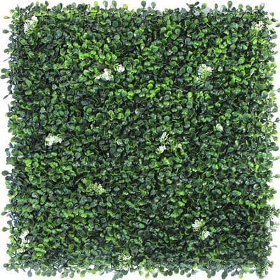Kunstgras Muurpanelen - Groene Wand - Decoratie Buiten - Onderhoudsvrij - 4 Stuks - Groen
