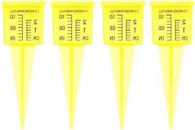 Regenmeter Tuin - Watermeetinstrument Buiten - Tuinonderhoud - Brede Mond - 4 Stuks - Meerkleurig