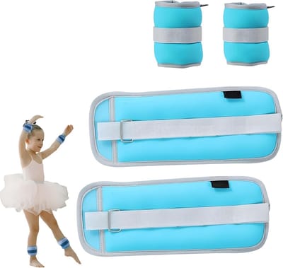 Gewichtsmanchetten Set van 2 - Voet- en Polsgewichten voor Kinderen en Beginners - Ideaal voor Dansen, Beweging en Joggen