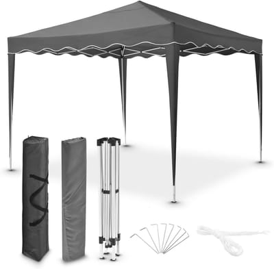 Vouwpaviljoen 3x3 m - Pop-up Partytent voor Tuin - Hoogte Verstelbaar - UV50+ en Waterafstotend