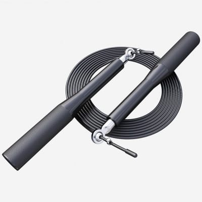 Gorilla Sports Springtouw - Aluminium - Zwart - 300 cm - Speedrope