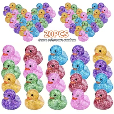 Multi-Kleur Hoge Kwaliteit Pailletten Hoge Kwaliteit Rubber Hoge Kwaliteit Eend Hoge Kwaliteit Speelgoed Hoge Kwaliteit Eend, Hoge Kwaliteit Decoratief Hoge Kwaliteit