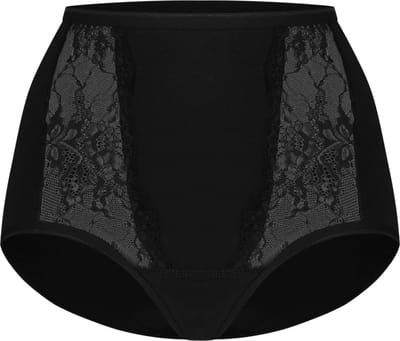 Dames Maxislip - 6 pack - M - Maxi Lace - geen zijnaden - Form's - Maxi kwaliteit - onderbroek - slip - dames onderbroek - Zwart