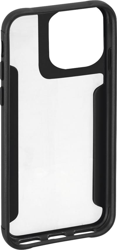 Hama Metallic Frame Cover Hoesje geschikt voor iPhone 14 Pro - Hard Cover - Schokabsorberend - Zwart