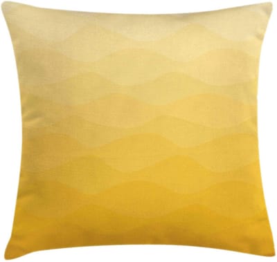 ABAKUHAUS Kussenhoes 40x40 cm – Geel Ombre – Dubbelzijdig bedrukt