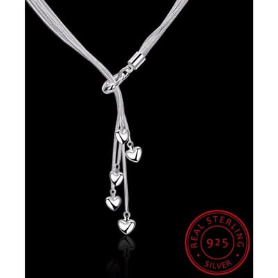 Nieuwste Luxe 925 Sterling Zilveren Ketting Ketting Lange Kwast Hanger Vijf Sterren Maxi Ketting Voor Vrouwen Fijne Sieraden Cadeau white