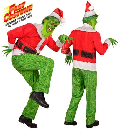 Kerst monster kostuum Grinch