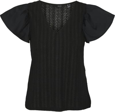 VERO MODA - VMNAJA SS V-NECK TOP JRS GA - Dames - Blouses