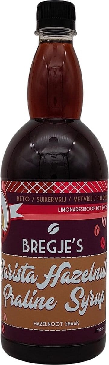 Bregje's Barista Hazelnoot Praliné Syrup