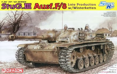 Dragon Modelbouwpakket Militaire voertuigen - 6644 StuG.III Ausf.F/8 - Late Production - w/Winterketten Plastic - 1:35 - Modelbouw