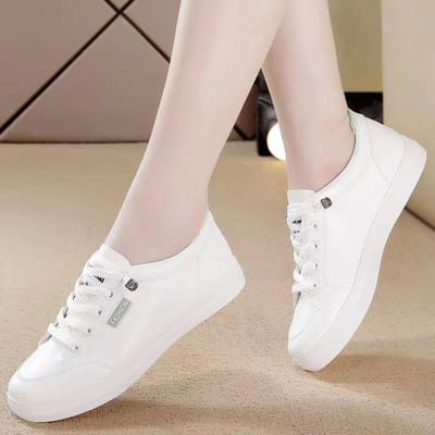 Nieuwe Populaire Casual Schoenen voor Dames Veelzijdige Damesschoenen Sport Witte Schoenen Dames Lente Platte Schoenen, Trendy Schoenen 40