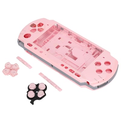 Voor PSP3000 Game Console Behuizing Volledige Behuizing Shell Met Schroevendraaier Draagbaar Compact(Geel) roze