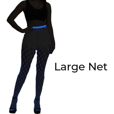Dames Lichte Visnet Kousen Hoge Taille Glow-in-the-Dark Leggings Panty's Voor Feest Halloween Kostuum Accessoires Max 172cm 75kg