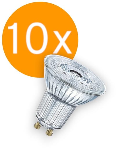 10 stuks | OP=OP Ledvance LED GU10 3.4W/927 36º 230lm Dimbaar | Beste kleurweergave | GU10 | Extra Warm Wit | 3.4 watt | 40.000 Branduren