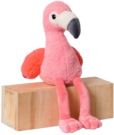 Speelgoedtopdeals - Pluche Knuffel - Famke Flamingo - 22cm - Roze