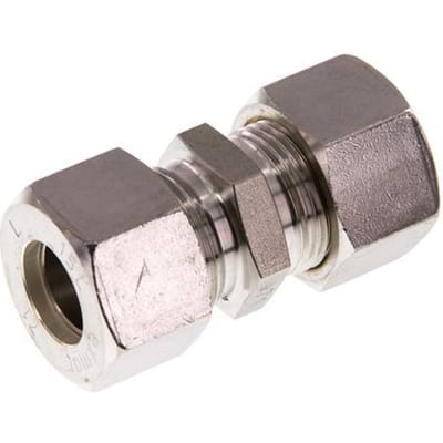 15L RVS Rechte Knelfitting 315 Bar DIN 2353 - FL2S-O-ST-15-L