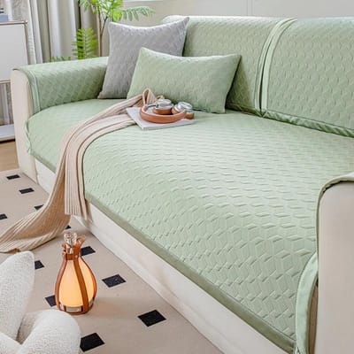 Zomer Koel Gevoel Sofa Mat Hoes voor Woonkamer Antislip Huisdieren Kinderen Sofa Hoeslakens Universeel L Vorm Bank Kussen Handdoeken 1PC G 90x70cm 1pc