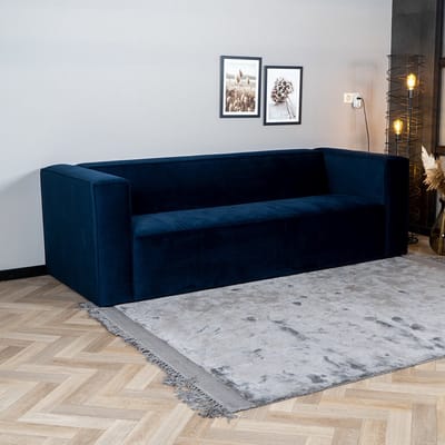 Bronx71® Velvet bank 3-zits Memphis blauw
