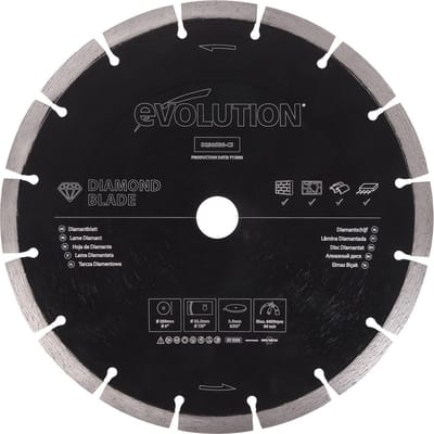 EVOLUTION - DIAMANTBLAD VOOR ALGEMEEN GEBRUIK - 230 X 22.2 X 2.5 MM - 16 T