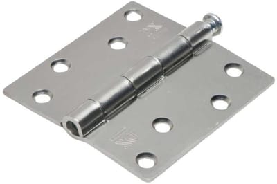 Scharnier - Rechte hoeken - 89x89mm - Losse verzinkte pen - Staal - Verzinkt