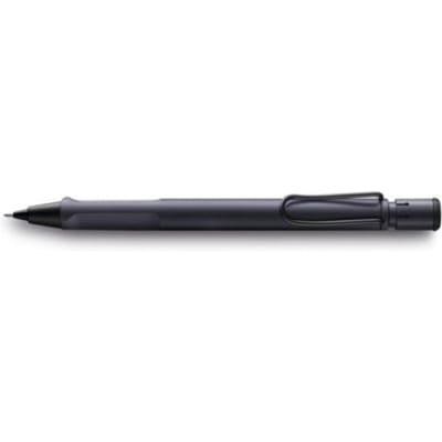 LAMY safari steel black potlood | Mechanisch potlood 0,5 mm | Ergonomische grip | ASA-kunststof | Inclusief LAMY M 41 potloodmine & gum