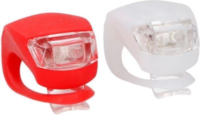LED fietsverlichting/lampen set siliconen voor en achter - Fiets verlichting en accessoires