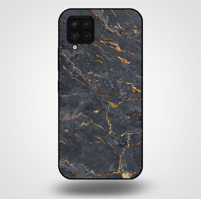Smartphonica Telefoonhoesje voor Samsung Galaxy A42 5G met marmer opdruk - TPU backcover case marble design - Goud Grijs geschikt voor Samsung Galaxy A42 5G