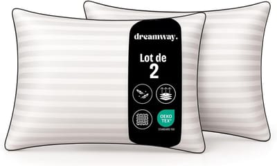 Thijox - Hoofdkussen Set van 2, 50 x 70 cm, Luxe Hotelkwaliteit, Hypoallergeen, Zacht en Ademend, Geschikt voor Zijslapers, Rugslapers en Buikslapers