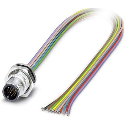 Phoenix Contact 1430459 Sensor/actuator inbouwconnector M12 Aantal polen (sensoren): 12 Stekker, inbouw 0.50 m 1 stuk(s)