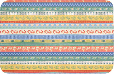 Badmat 60x40 cm - Antislip - Strepen - Patroon - Zomer - Badmatten voor badkamer - Badkamermat - Douchemat - Badkamer mat