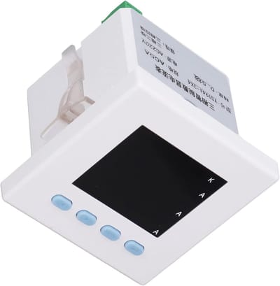 Digitale Elektriciteitsmeter - Stroommeter Ammeter - Installatie Controle - Vlamdovende Behuizing - 3 Fase - Grijs