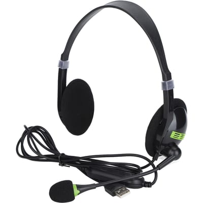 SY440MV Bedrade Headset 3.5mmUSB Klantenservice Over-Ear Hoofdtelefoon met Ruisonderdrukking
